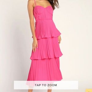 Lulu’s Cascading Crush Tiered Bustier Party Dress